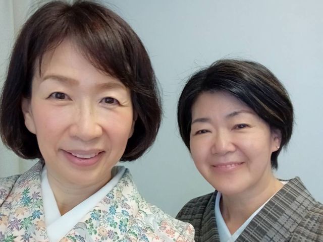 生徒さんと先生のツーショット。着れるとお互いに嬉しいんですよね♪
