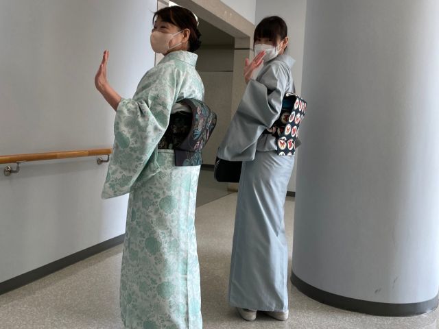 教室体験後はそのまま着物で出られてOK