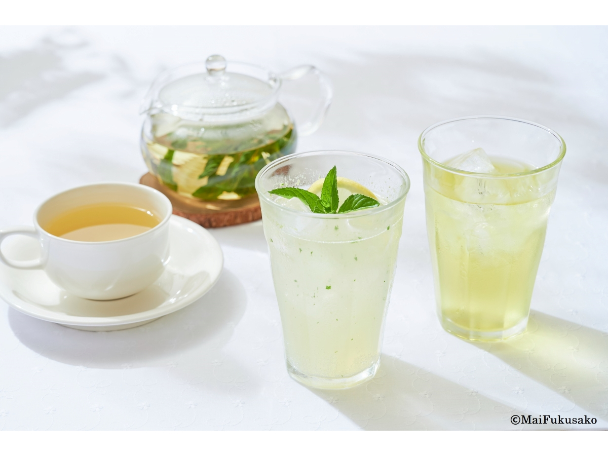 香料園のオリジナルハーブティーを飲みながら体験できます♪