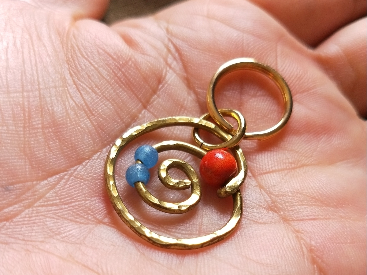 キーホルダー仕上げ