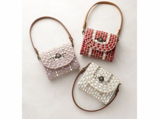 レシピブック付き、ミニバッグ。小物を入れるのに最適サイズ。バッグを作る前のお試しにいかがですか?お好きな色で制作出来ます。