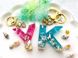 OCEANイニシャルチャームレッスン 海をイメージ