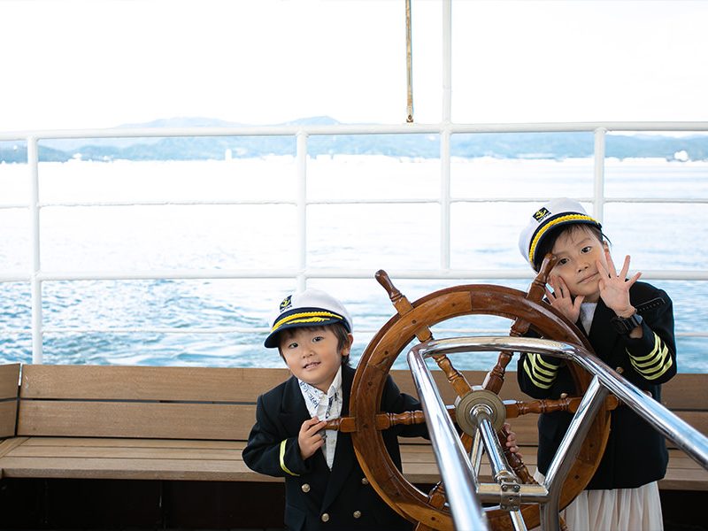 スナメリ号で船長気分♪