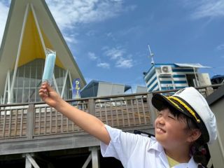 スナメリ号で船長気分♪