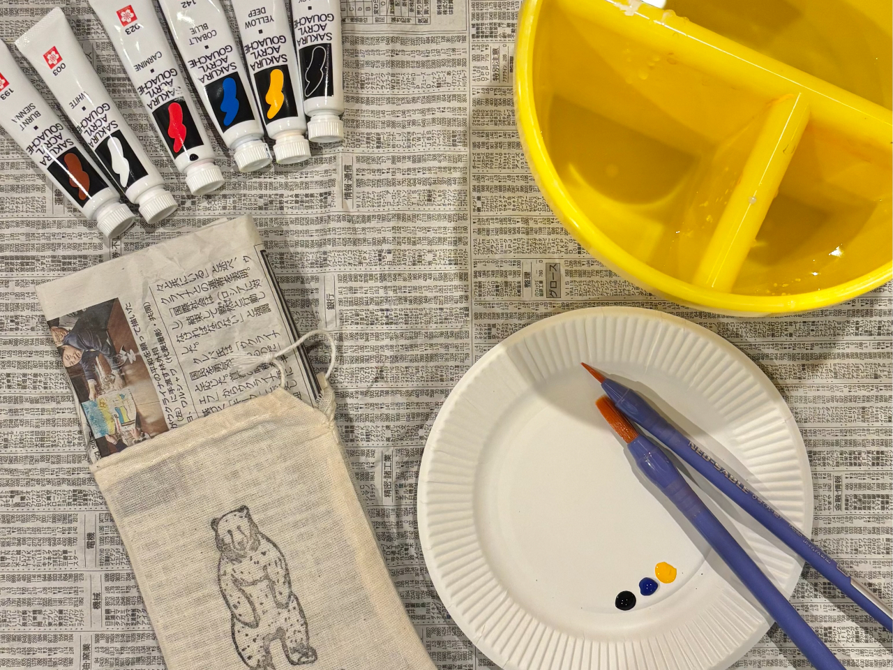 �A�N�����G�̋���g���ĐF�h��I