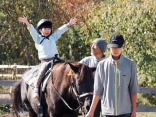【引き馬乗馬体験】《場内コース角馬場一周(約2分程度)》スタッフが手綱を引いて写...