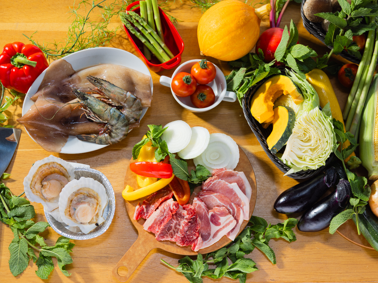 【手ぶら/雨の日でもOK】海鮮プラン★ファミリーやお友達同士でBBQが楽しめます...