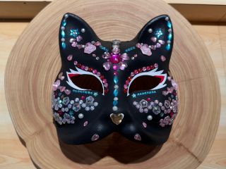 小さなお子様向けのキラ☆キラシール狐面