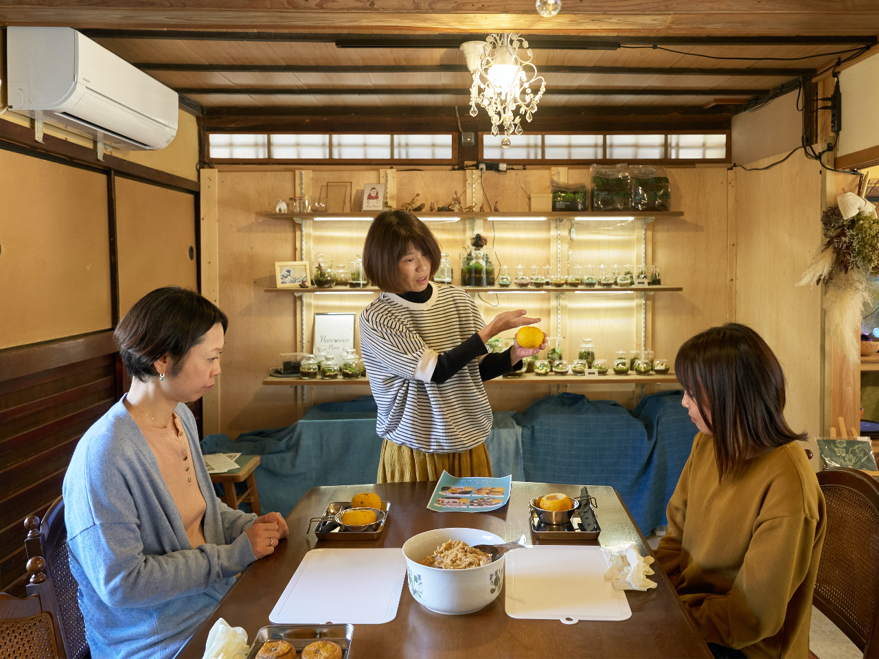 ゆずpupu(柚餅子)の製作過程を学ぶ