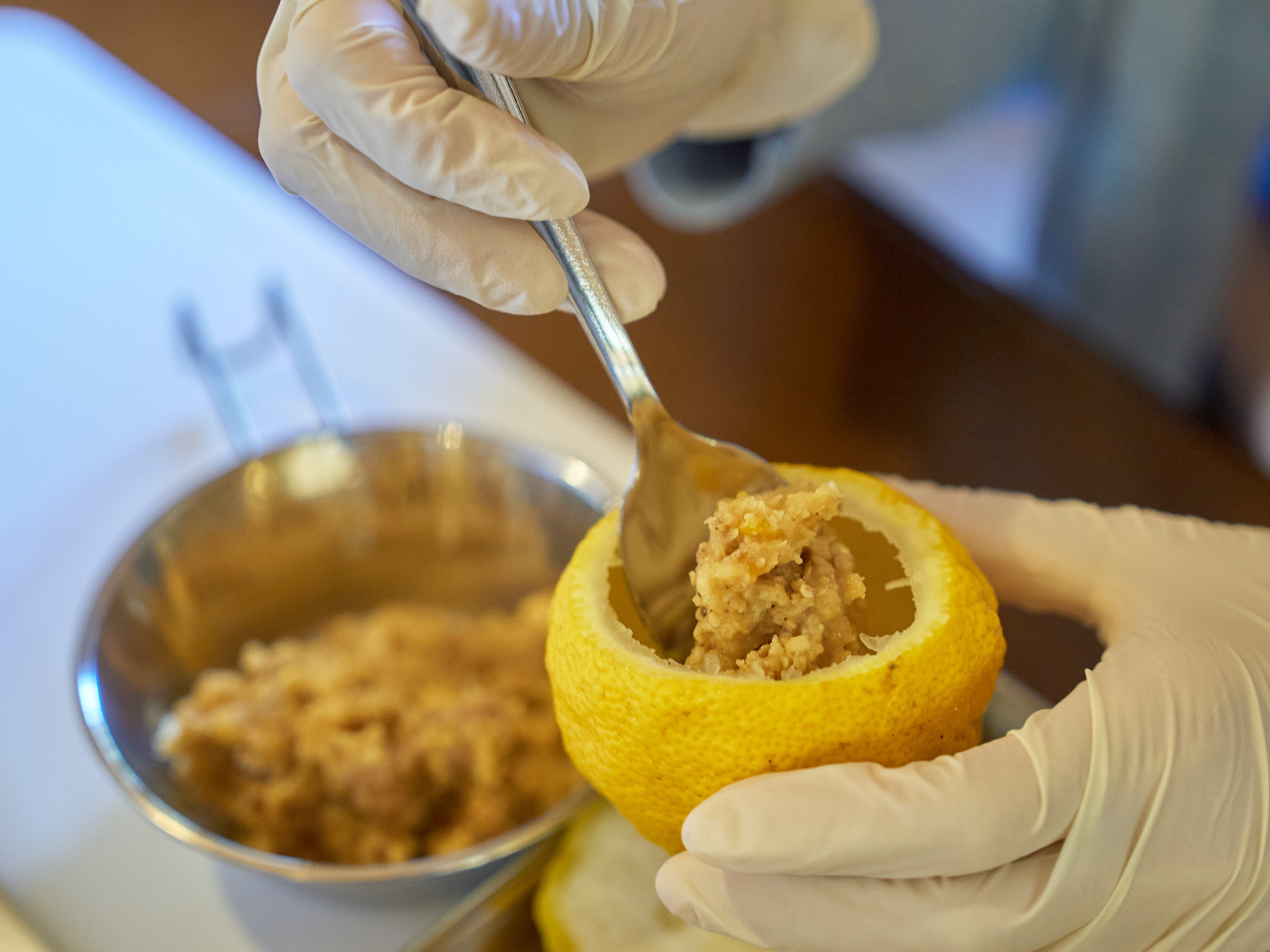 ゆずpupuの製作過程を学ぶ