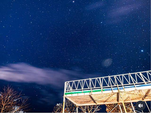 晴れている日の夜は、満天の星空が見られます♪