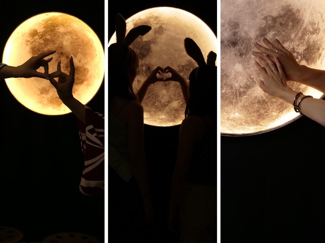 指輪を作って撮影など、いろんなポージングを撮影できます。