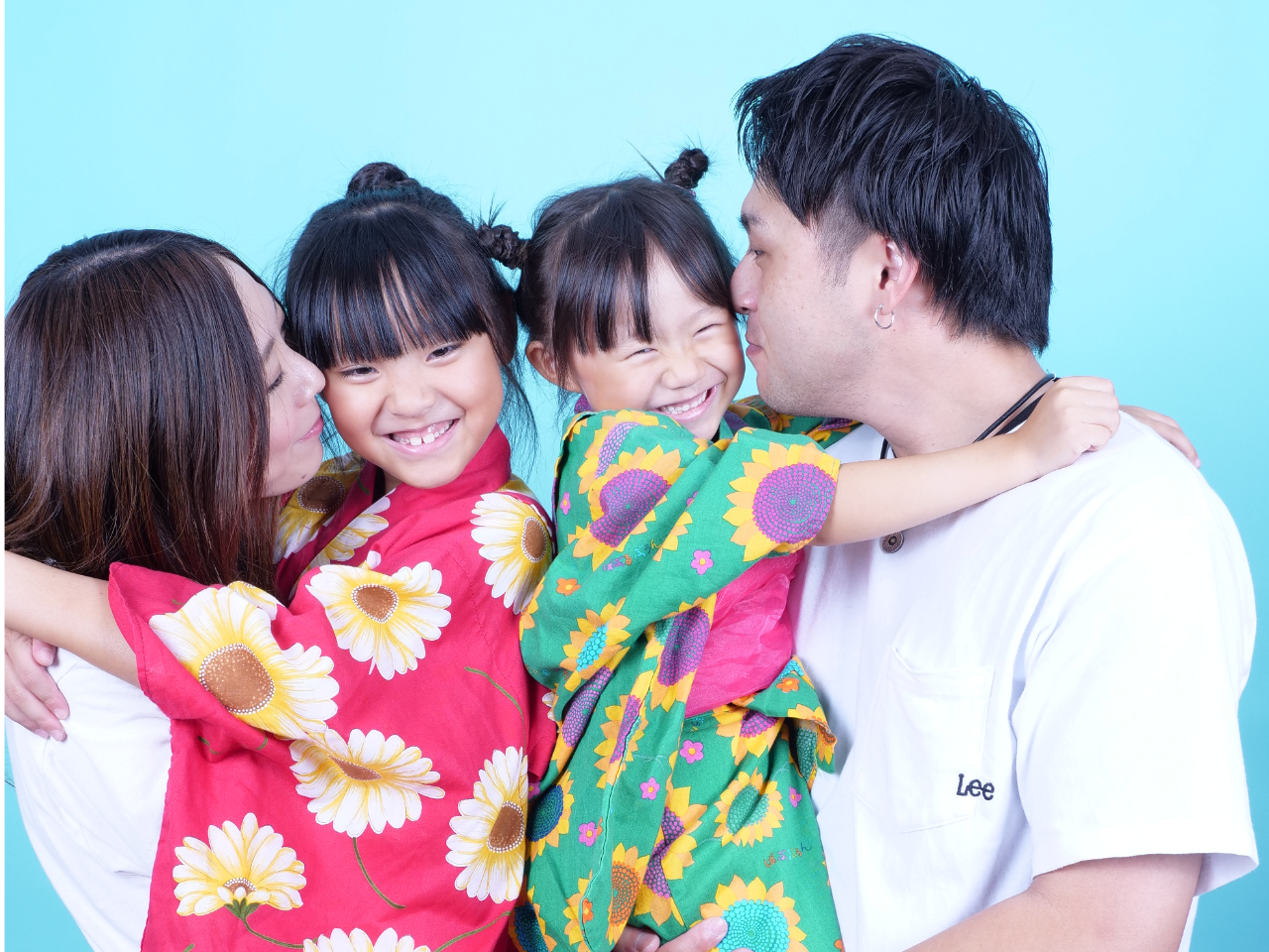 カラー撮影│家族旅行の記念にお子様の浴衣も貸出し可能