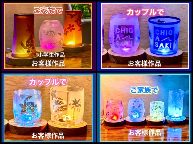 お客様作品!!!お子さんたちも最後まで頑張って彫刻しました!!!