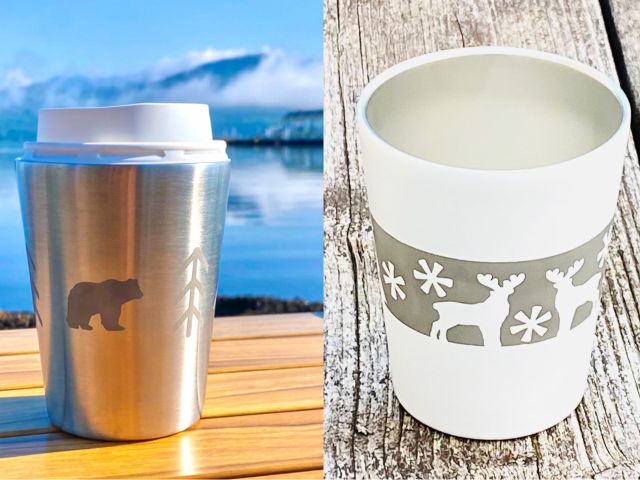 オリジナルのステンレスタンブラーを作れます。