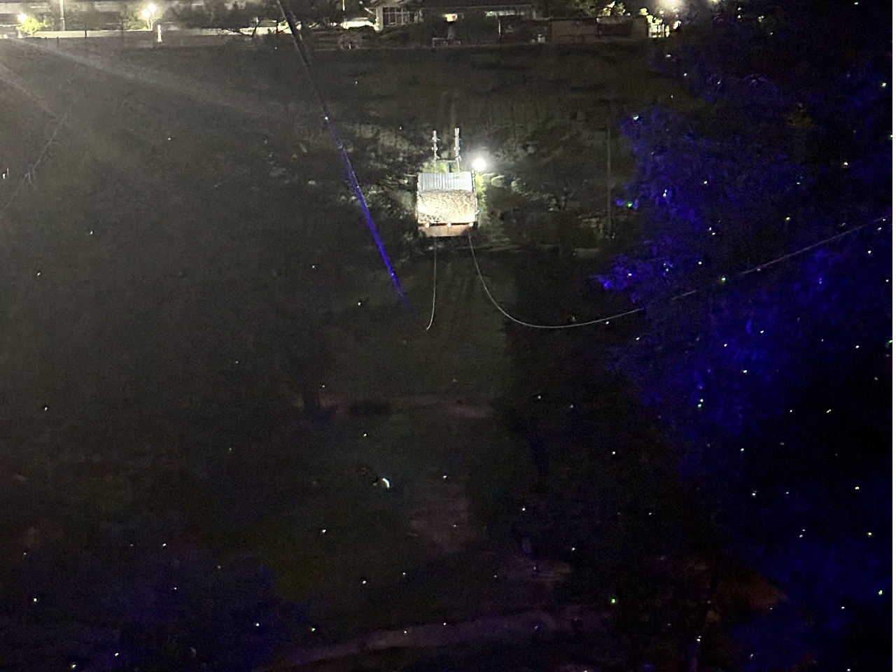 光る森の空中散歩♪ 幻想的な夜の世界を楽しもう！ 3本のZIPLINEを飛ぶ