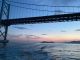 瀬戸大橋越しのサンセット