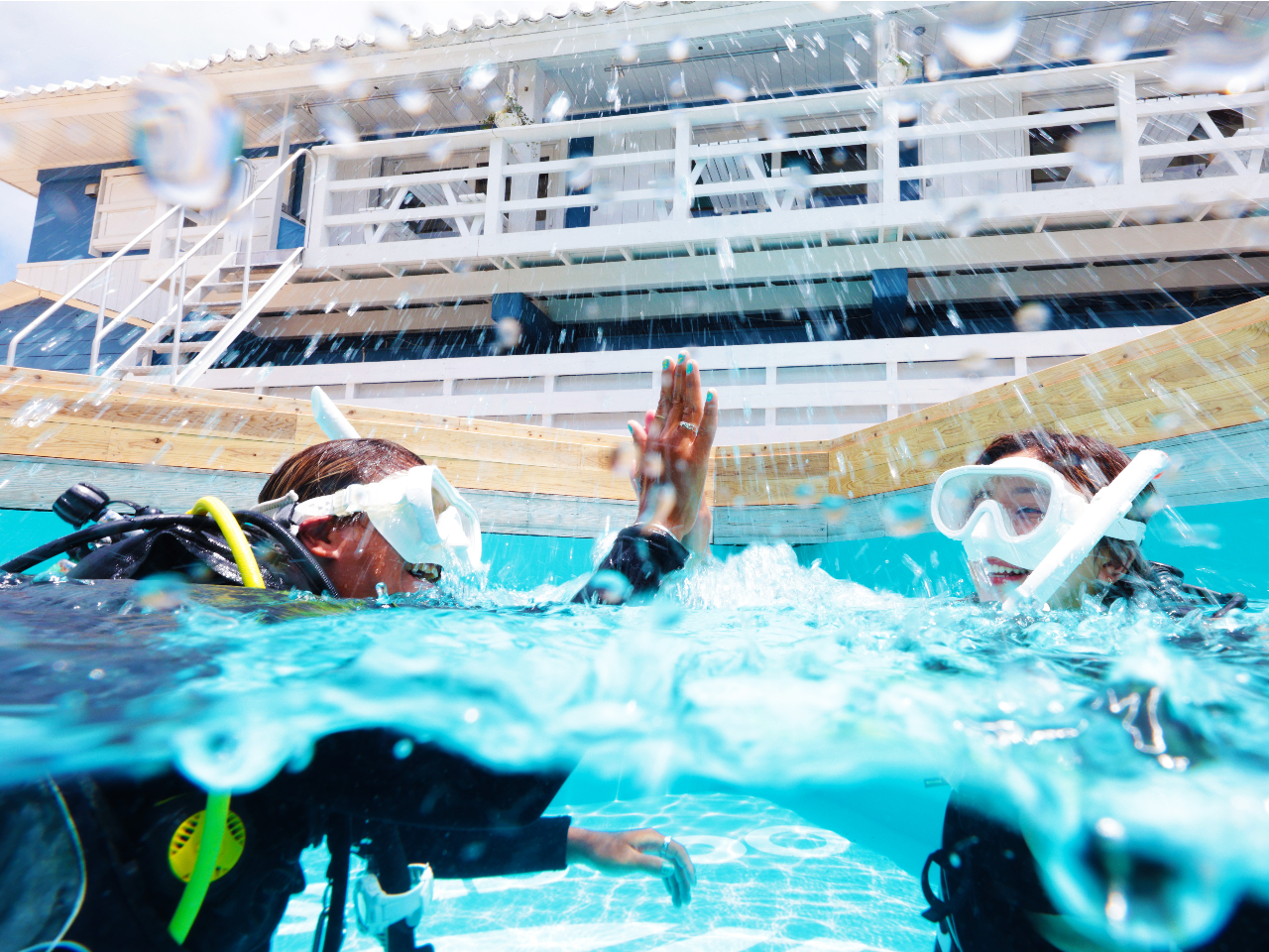石垣島唯一の講習用プール