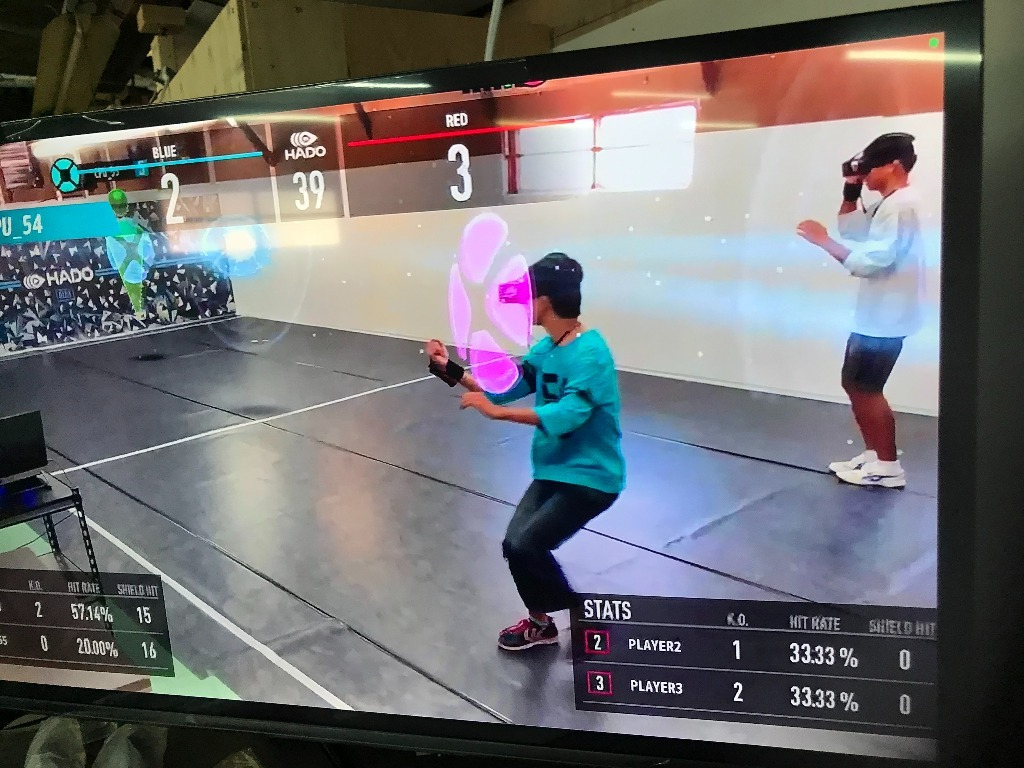 同じ倉庫内で、ARスポーツHADOもできます!