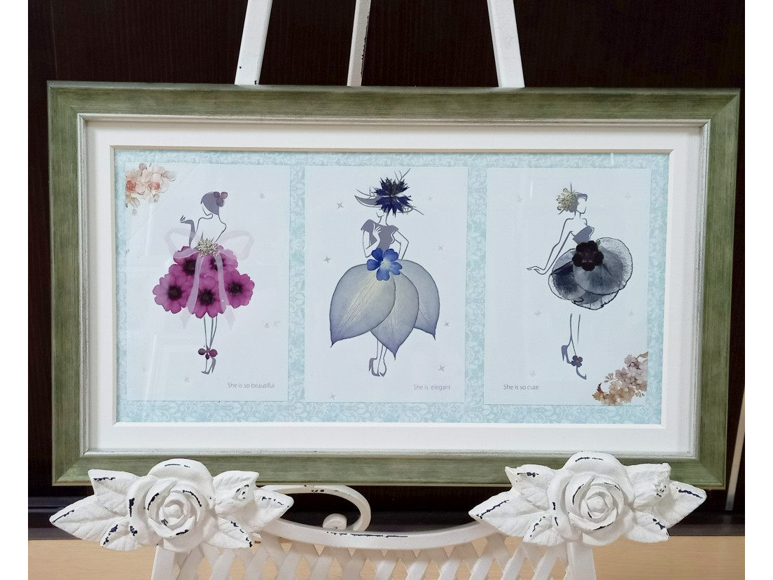 北海道・北見市 】 初心者の方大歓迎！押し花アート♪《22cm角の