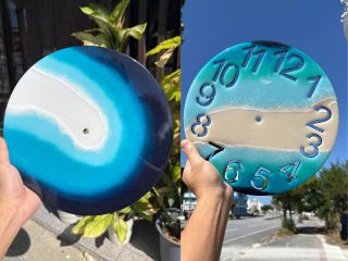 時を刻む思い出アート。宮古島の海で作るレジン時計体験