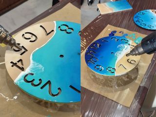 時を刻む思い出アート。宮古島の海で作るレジン時計体験