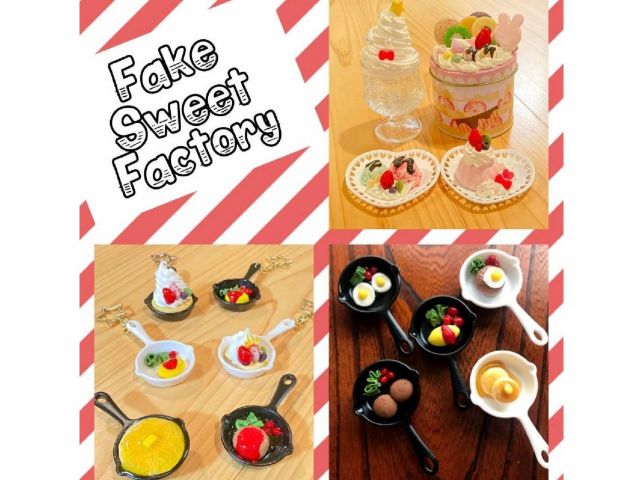 Fake Sweet Factory フェイクスイートファクトリーと申します。フライパンシリーズから現在はお皿でのミニチュアシリーズとして作品作りもできます。