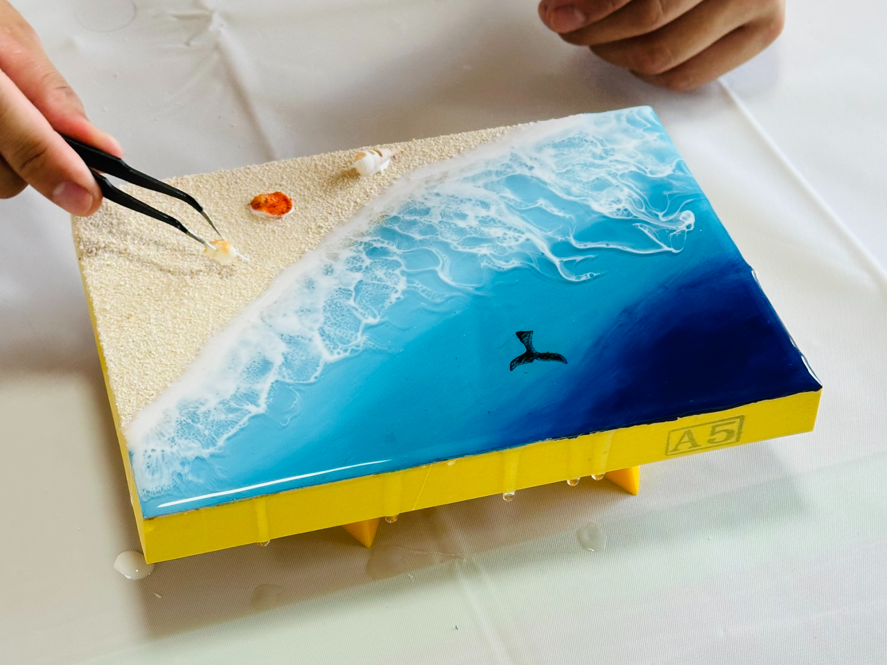 五島の海をアートで残そう！】今話題のオーシャンレジンアートが五島で