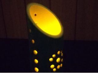 竹とドリルでオリジナルランプシェードを作ります。