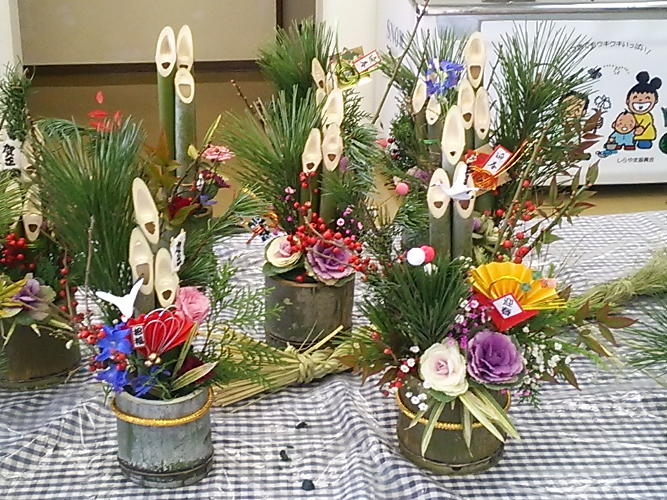 出張ミニ門松づくり