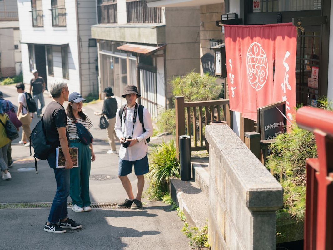 レトロな温泉街