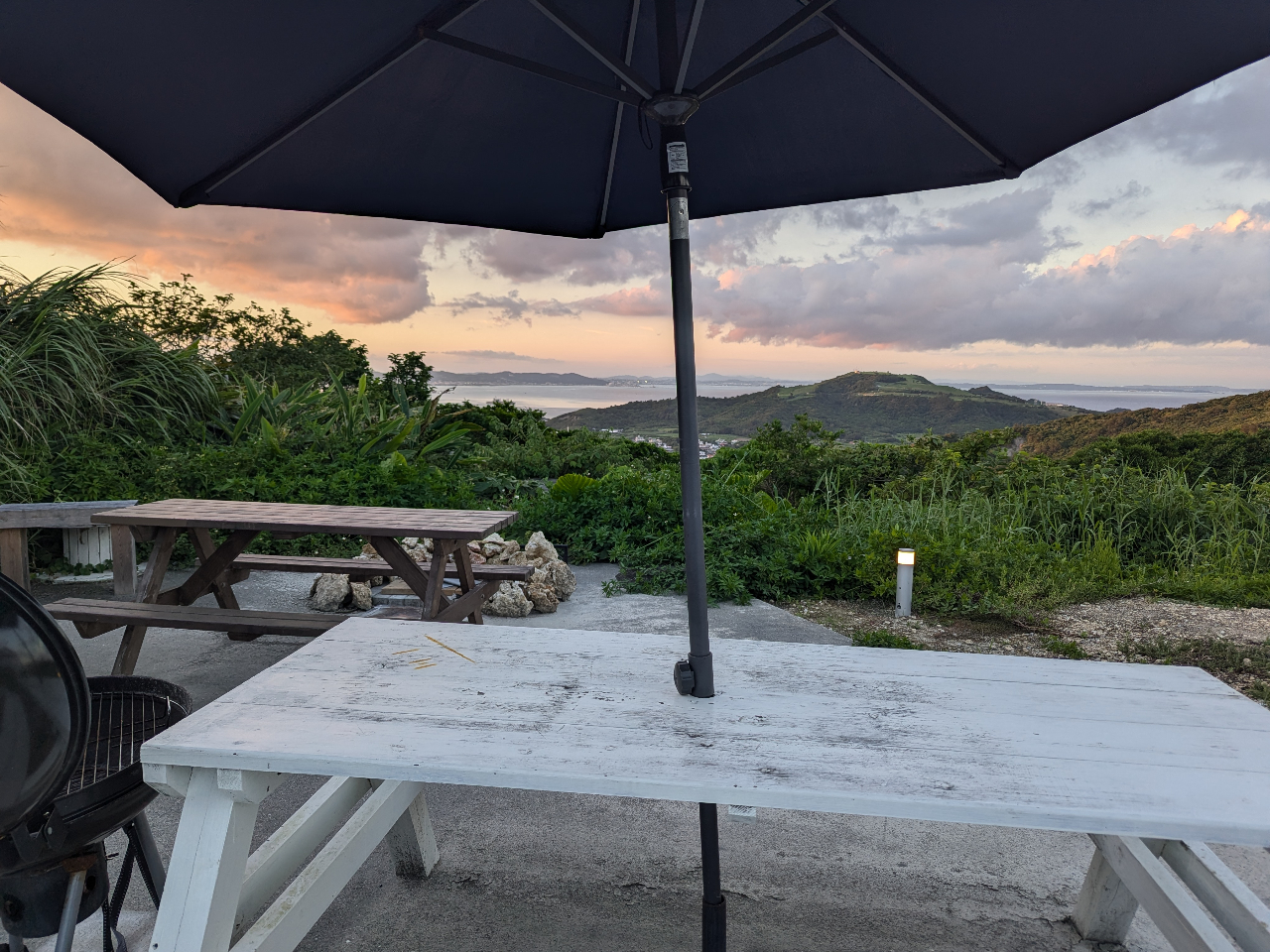 高台オーシャンビューで日帰りBBQ