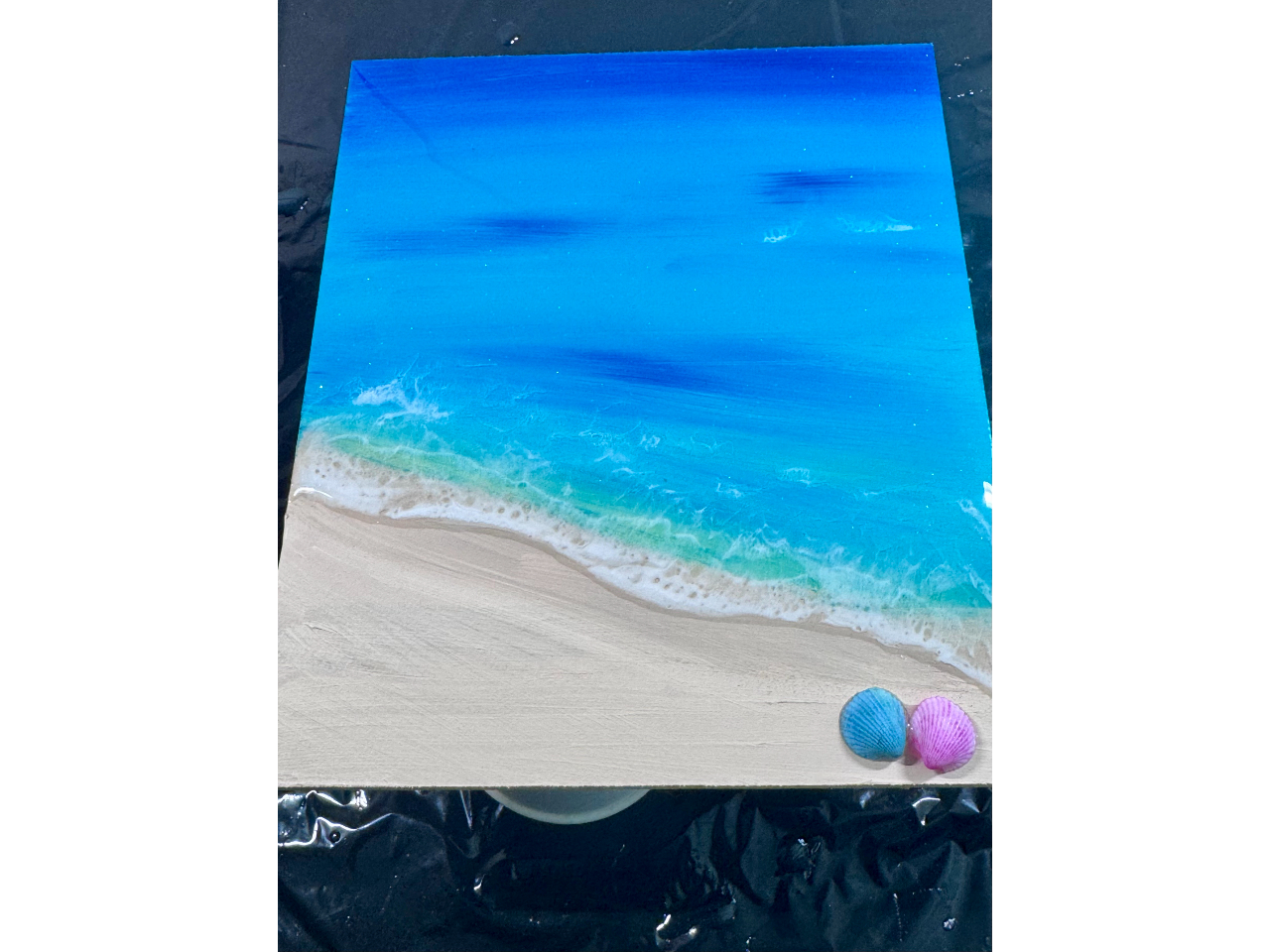 海のレジンパネル製作体験 後日完成品も配送or受け取り可能♪~カップル・ファミリ...
