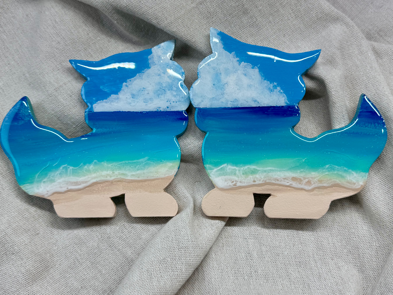 シーサーレジンパネル製作体験 後日完成品は配送or受け取り可能♪~カップル・ファ...