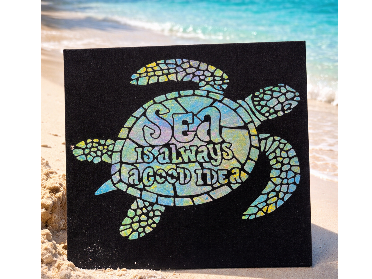 ステンシル×テクスチャーアートパネル製作体験 当日お持ち帰り♪~カップル・ファミ...