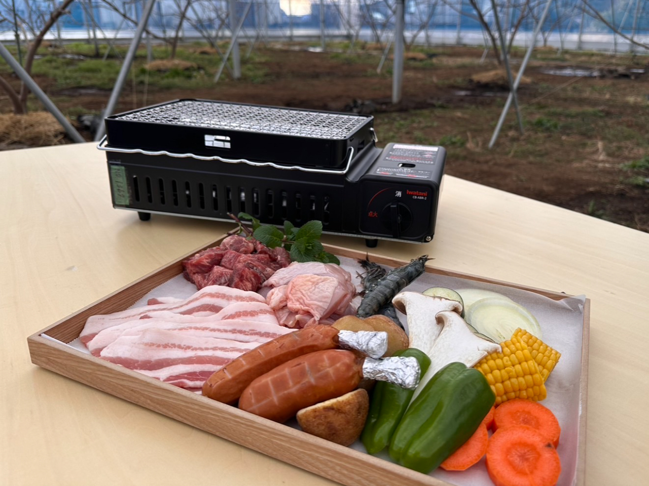 ≪手ぶらでBBQプラン≫晴れた日は園庭にてBBQがお楽しみいただけます♪