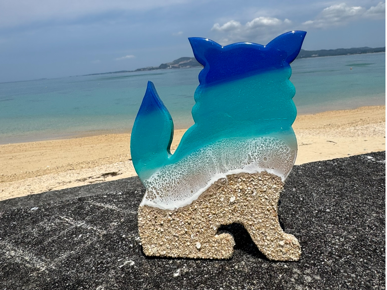 綺麗なグラデーションの色塗りも動画をみながら丁寧に説明させていただきますのでご自身だけの美しい海を作っていただけます。