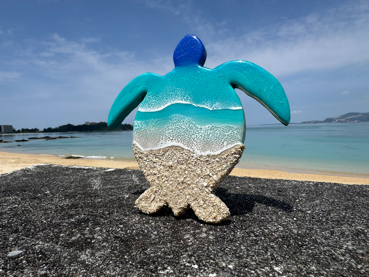 綺麗なグラデーションの色塗りも動画をみながら丁寧に説明させていただきますのでご自身だけの美しい海を作っていただけます。