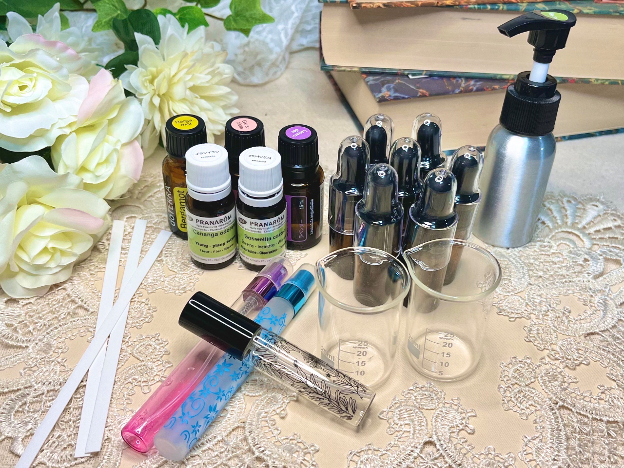 香水作り&嗅覚反応分析体験 / ご自身の体調に合った香りで香水作りが出来ます♪