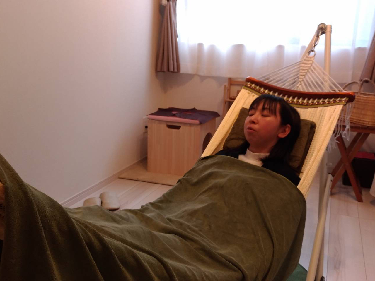 【よもぎ蒸し+ハンモック】女性限定・癒しプラン♪よもぎ蒸し体験後にハンモックにゆ...