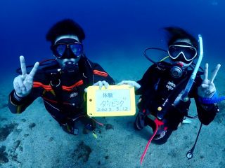 水中で無料記念写真