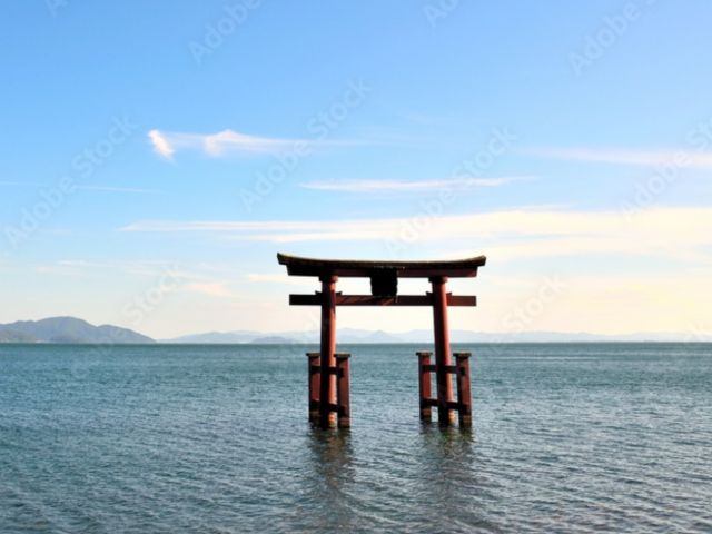 高島市にある観光地  白髭神社