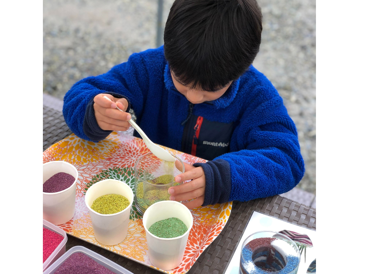 初めてでもできる!楽しい♪グラスサンドアート体験!