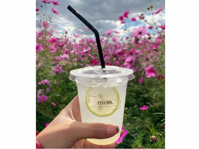 おき農園のすぐ近くにあるカフェ「mon farm」で体験後は一休み、お食事などもお薦め♪近くにあるコスモス畑は滋賀最大級!ぜひ来園前後にお立ち寄りください♪