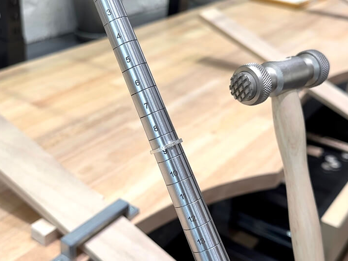 模様に合わせてトントン!