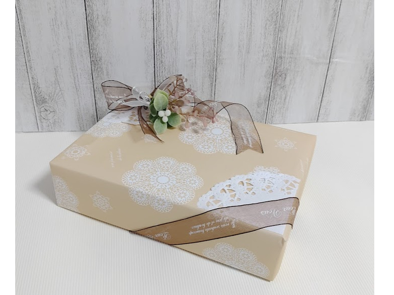 基本の合わせ包み(キャラメル包み)ラッピング体験】自分でラッピング