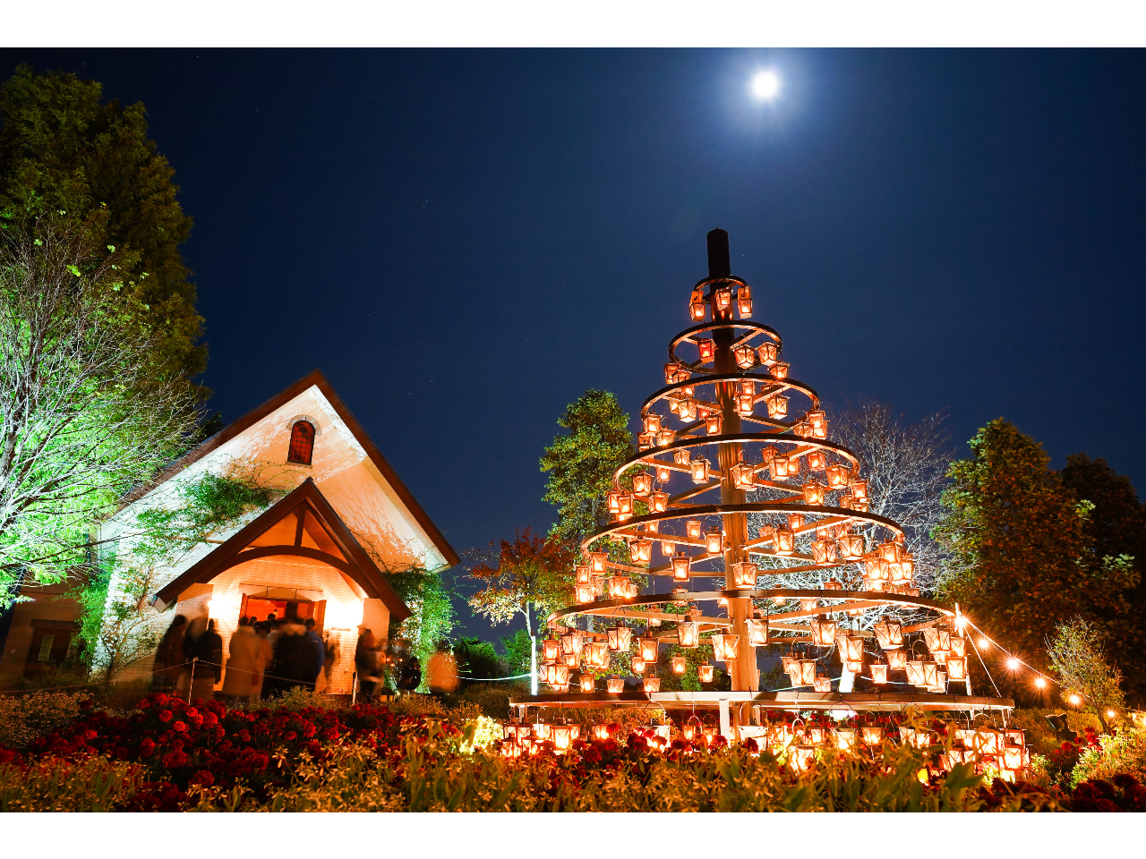 園内には様々なBGMが流れ、星空を眺めながら癒しの時間をお楽しみいただけます。