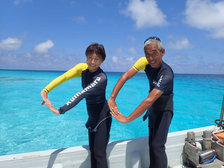 くま丸スタッフ くま船長&なおみ