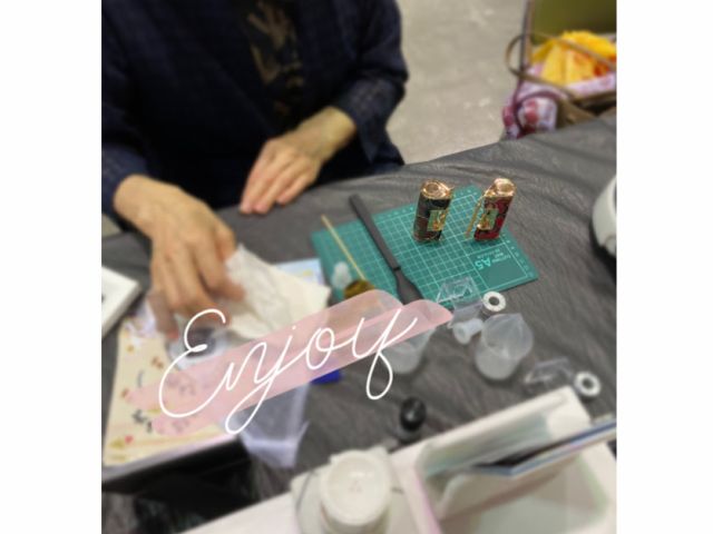 イベントでのワークショップ♪お友達へのプレゼントに2個制作して下さいました♪