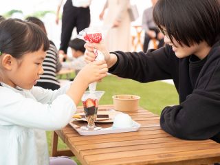 パフェ作りに挑戦!